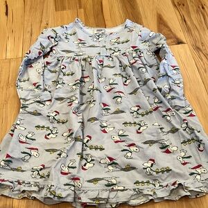 Hanna Andersson Snoopy Holiday Nightgown